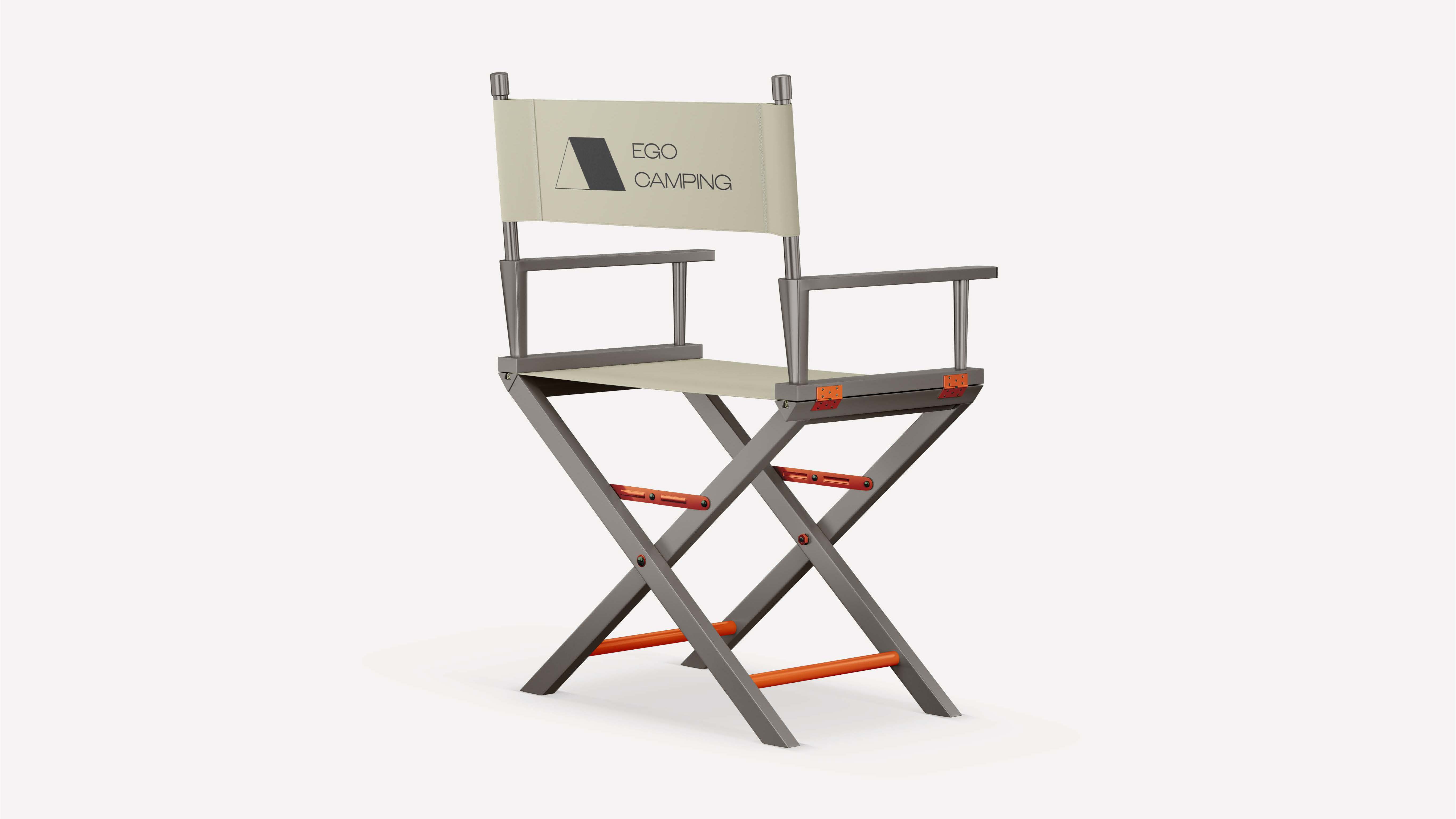 EGO Camping branded folding camp chair